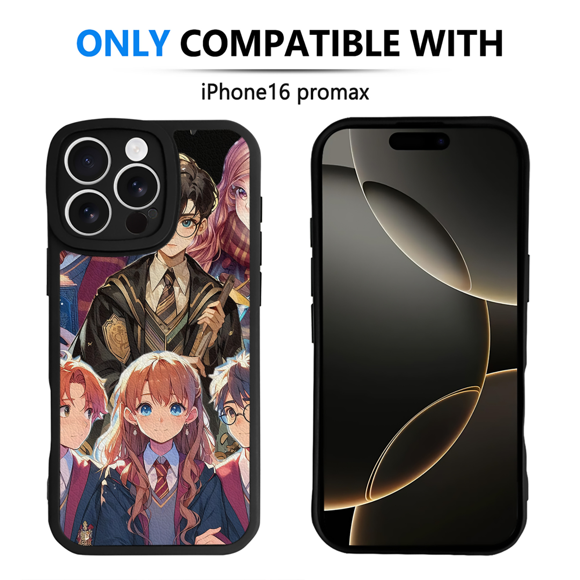 （画像用） Harry Potter ハリー・ポッターシリーズ 【iPhone 16シリーズ対応】シリコンスマホケース（レザー調） 材質：シリコン